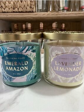 2 Opalhouse- 1 Emerald Amazon & 1 Lavender Lemonade Scented Soy Candle